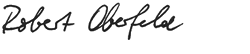 Unterschrift von Dr. med. Robert Oberfeld